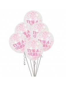 Balões Confetis "It's a Girl"